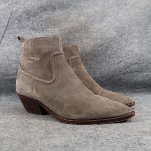 Veronica Beard Shoes Womens 7 Bootie Leather Western Fashion Kinsley Pointed Toe